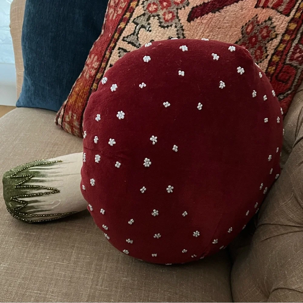 John Derian mushroom pillow - Picture 3 of 3